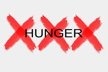 Obraz premium Hunger, Grafik