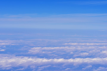 Fototapeta na wymiar 飛行機から見た雲海