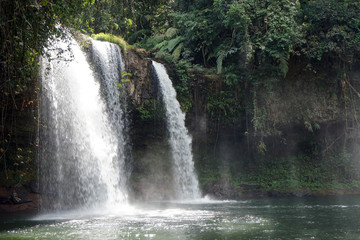 Fototapeta na wymiar Champy waterfall in Laos