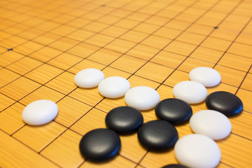 Go game or Weiqi (Chinese board game) background
