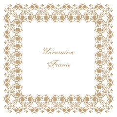 Decorative square frame