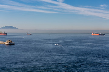 Boats into Gibralter