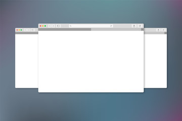 Mehrere Browser Fenster auf Hintergrund