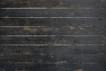 close up of black old wood wall texture