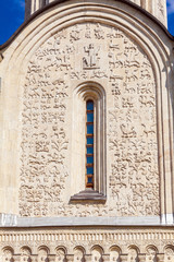 Stone carving on the walls of Saint Demetrius cathedral, Vladimi