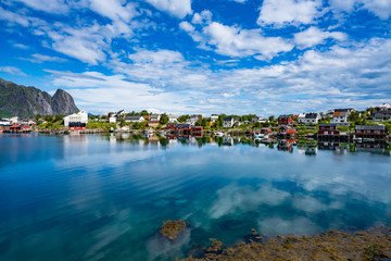 Fototapeta na wymiar Lofoten archipelago islands Norway