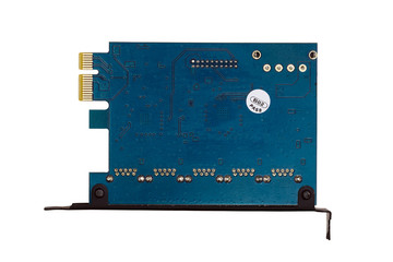 PCI Express  Port USB 3.0 Adapter - computer part on white isolated background