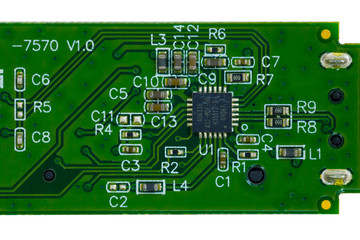 Close up of computer chip detail