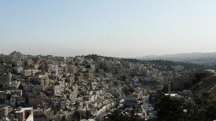 Fototapeta na wymiar Quartier des collines à Amman