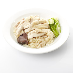 Steam Chicken with Rice