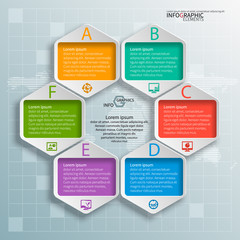 Abstract 3D Paper Infographics