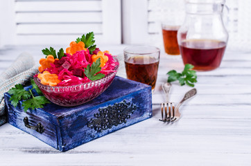 Homemade pickled vegetables