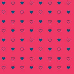 Seamless patten from many hearts. Modern romantic background for