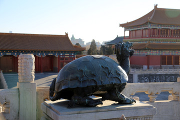 Pagode Dach in der Verbotenen Stadt Beijing Peking