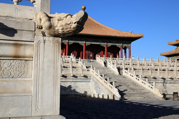 Pagode Dach in der Verbotenen Stadt Beijing Peking
