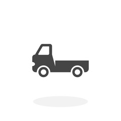 Fototapeta na wymiar Truck Icon. Vector logo on white background
