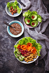 Buddha-bowl. Healthy vegetarian food