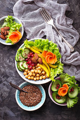 Buddha-bowl. Healthy vegetarian food
