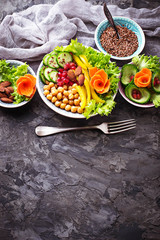Buddha-bowl. Healthy vegetarian food
