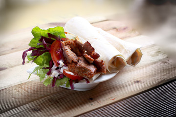 doner kebab wrap
