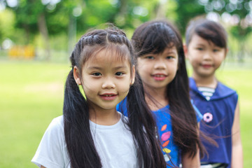 Children standing together