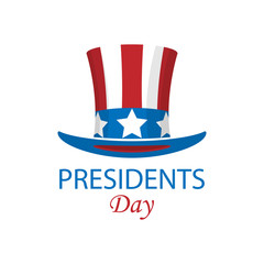 Presidents day minimalist poster. Vector illustration