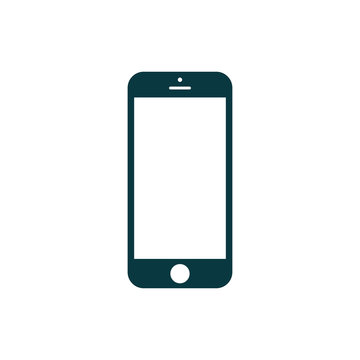 Phone icon. Cellphone pictogram in trendy flat style isolated on