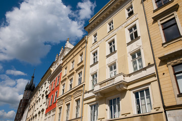Fototapeta na wymiar Old City Buildings - Krakow - Poland