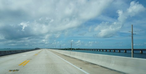 Fototapeta na wymiar Auf dem Highway auf den Florida Keys, USA 