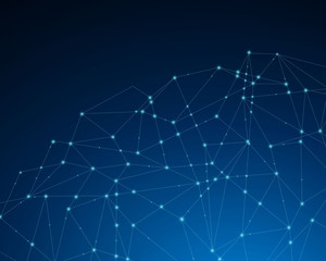 Vector Illustration of an Abstract Network Design