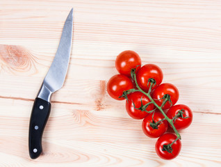 Fresh vegetables on wood desk.