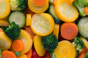 Fresh frozen vegetables eco food, natur.