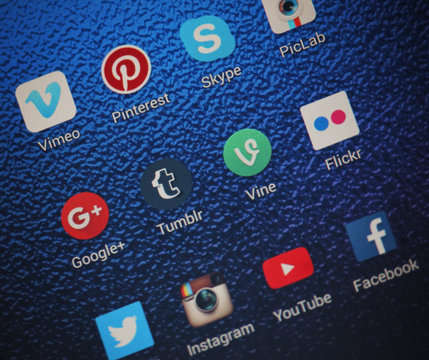 Idaho July 2016 A tablet shows trending social media 
