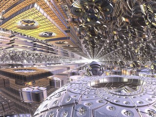 Fractal background, abstract illustration