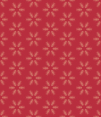 Vector Seamless geometry pattern flower, Abstract geometric background, print, retro texture, fashion design