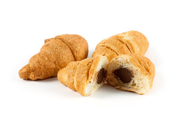 Fresh croissant close up