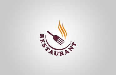 restaurant icon logo vector