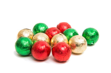 chocolates in foil