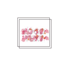 Frames for Logo with colored watercolor blots on white background