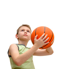 Little boy With Basketball