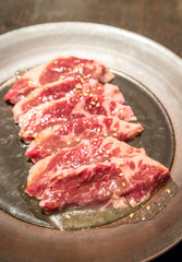 Harami wagyu meat BBQ