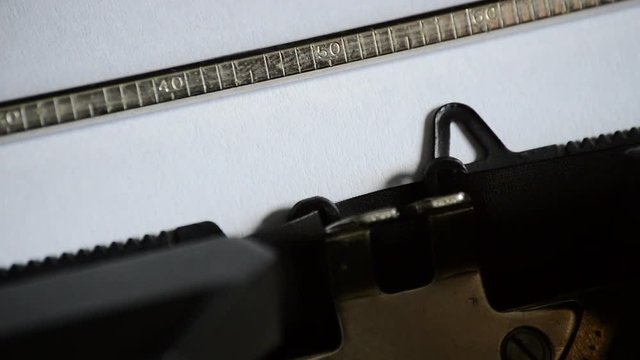 Typing the semitic word AMEN with a old manual typewriter