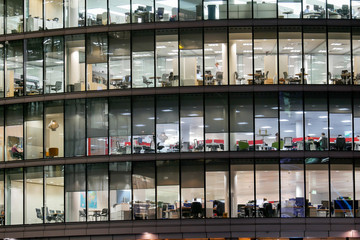 London office building skyscraper, working & meeting