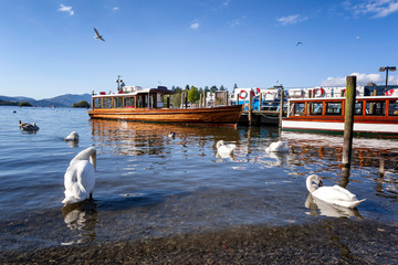 Obraz premium Lake district cruise England