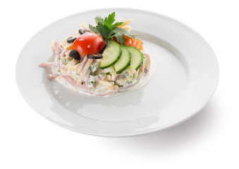 tasty salad on plate