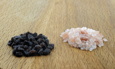 Variety of Different Sea Salts, Black and Red Hawaiian, Gray Celtic, Pink Himalayan,