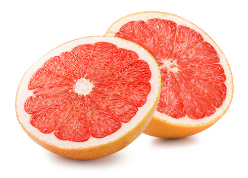 grapefruits isolated on the white background