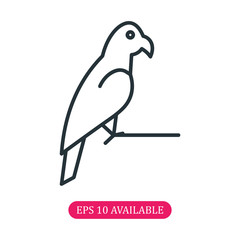 Parrot icon vector