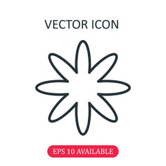 Flower icon vector