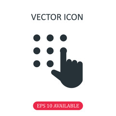 Enter password icon vector